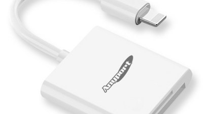 [아이폰 usb 리더기] 인기 폭발 애니포트 아이폰 8핀 OTG SD / TF 카드리더기