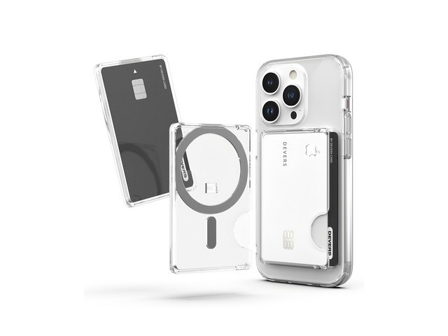 [아이폰 맥세이프 카드지갑] 다재다능한 아이템 디버스 맥세이프 더블 클리어 카드포켓 케이스