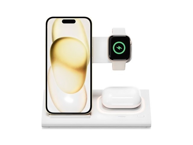 [아이폰 애플워치 에어팟 충전기] 다재다능한 아이템 무아스 플랫스퀘어 3in1 고속 무선충전 무드등 거치대 23W 애플워치 버전