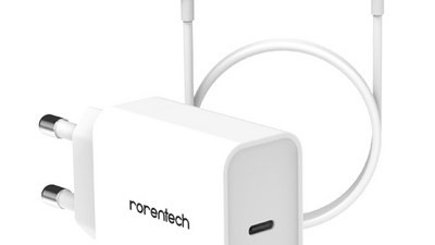 [아이폰 전원 공급 장치] 현명한 선택 로랜텍 아이폰 20W 고속충전기 + C to 8핀 고속케이블 1m 세트
