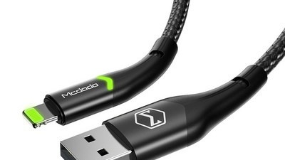 [아이폰 충전기 데이터 케이블] 저렴한 가격 맥도도 인디케이터 라이트닝 아이폰 충전 데이터전송 케이블 1.8m