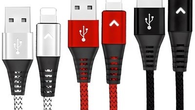 [아이폰 충전기 케이블 2m] 인기 폭발 베리어 LED 아이폰 고속충전 케이블 혼합색 1.8m 3개입