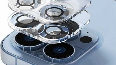 [아이폰 카메라 보호필름 13pro] 핫 아이템 신지모루 빛번짐 방지 휴대폰 카메라 렌즈 강화유리 보호필름 2p 세트