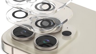 [아이폰 프로맥스 15 카메라 보호필름] 찾던 제품 신지모루 아이폰 빛번짐 방지 카메라 렌즈 강화유리 블랙링 액정보호필름 세트