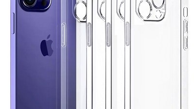 [아이폰15프로맥스 케이스] 현명한 선택 아이엔조이 슬림 카메라 보호 젤리 투명 케이스 4개