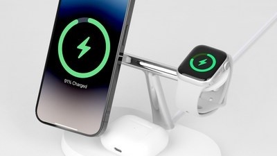 [아이폰16프로 맥세이프 충전기] 놓치지 마세요 모잇 3in1 맥세이프 무선충전기 + CtoC 케이블 + 맥세이프링 세트