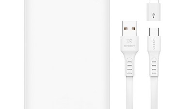 [아이폰8플러스 배터리 교체] 놓치지 마세요 SPEEDY 슬림 듀얼 보조배터리 10000mAh + C타입 케이블 + 8핀 젠더