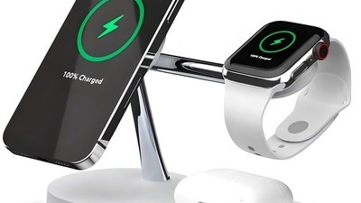 [애플워치 아이폰 충전 거치대] 다재다능한 아이템 만렙 3in1 + 1 애플워치 아이폰 맥세이프 무선충전기 거치대