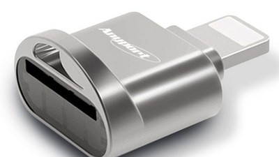 [마이크로 sd카드 아이폰] 소중한 구매 애니포트 아이폰 8핀 OTG Micro SD / TF 카드리더기 AP-ICR10