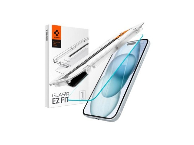 [슈피겐 아이폰15프로 강화유리] 소중한 구매 슈피겐 강화유리 휴대폰 액정 보호필름 글라스 tREZ핏HD AGL06898